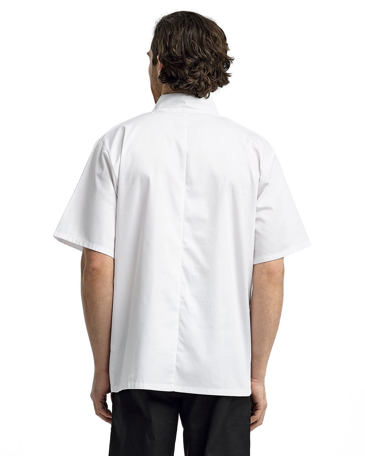 Reprime RP664 Unisex Studded Front Short Sleeve Chef Coat - Professional Kitchen Apparel for Chefs, Cooks & Culinary Students - Perfect for Restaurants, Catering & Cooking Classes