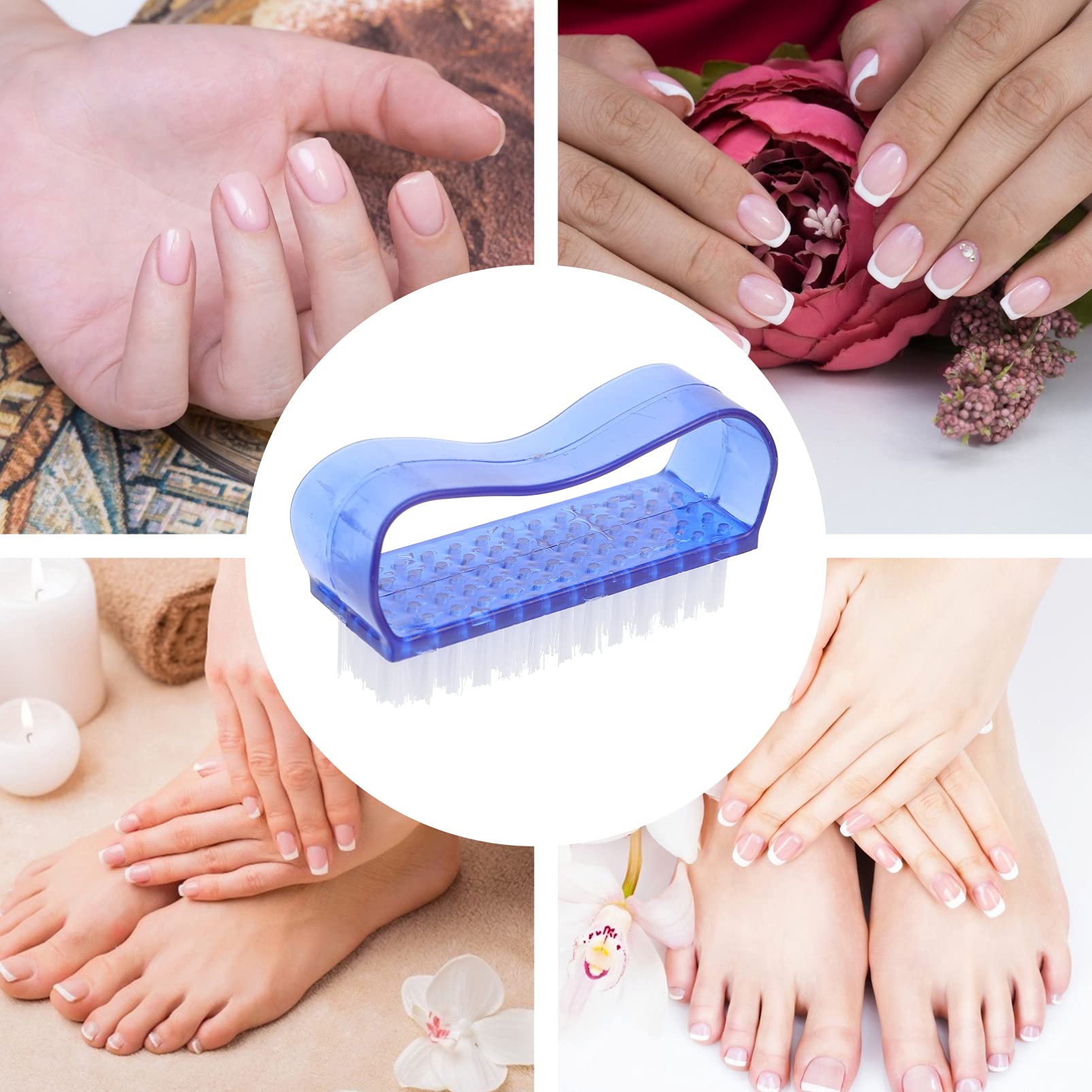 EXCEART Professional Nail Cleaning Brush - 1PC Manicure Dust Brush for Nail Art, Pedicure & Fingernail Care - Perfect for Home Salon, DIY Nail Design & Professional Manicure Tools Kit