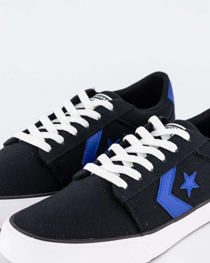 Converse Unisex Belmont Low Top Sneakers - Black/White/Blue Casual Shoes for Men & Women | Perfect for Everyday Wear, Street Style & Light Activities