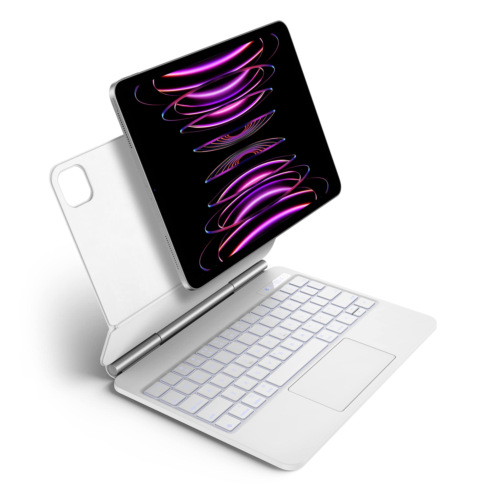 Marasone Magic Keyboard Case for iPad Pro 12.9-inch (2021/2022) - Wireless Bluetooth Keyboard with Multi-Touch Trackpad, Backlit Keys & Detachable Protective Cover | Auto Sleep/Wake | Perfect for Work, Travel & Home Office Use