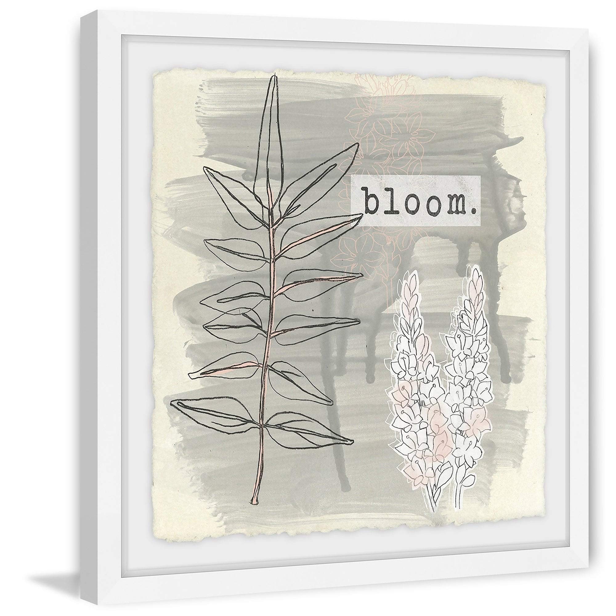 Handmade Garden Scrapbook III Framed Print 18x18 - Marmont Hill Wall Art Decor for Living Room, Bedroom & Office