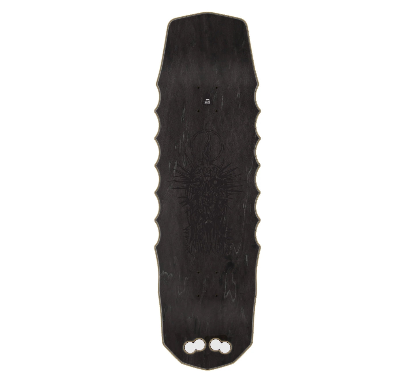 Creature Hitz HAKSAW GRANDE Skateboard Deck - Black | Premium Skateboard for Street & Park Riding | Perfect for Skaters & Collectors