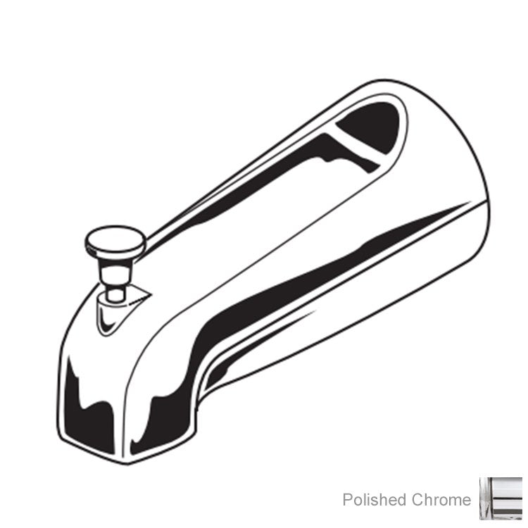 4-Way Slip-On Diverter Tub Spout - Brass Shower Diverter Valve for Bathtub Faucet - Perfect for Bathroom Renovation & Plumbing Upgrades