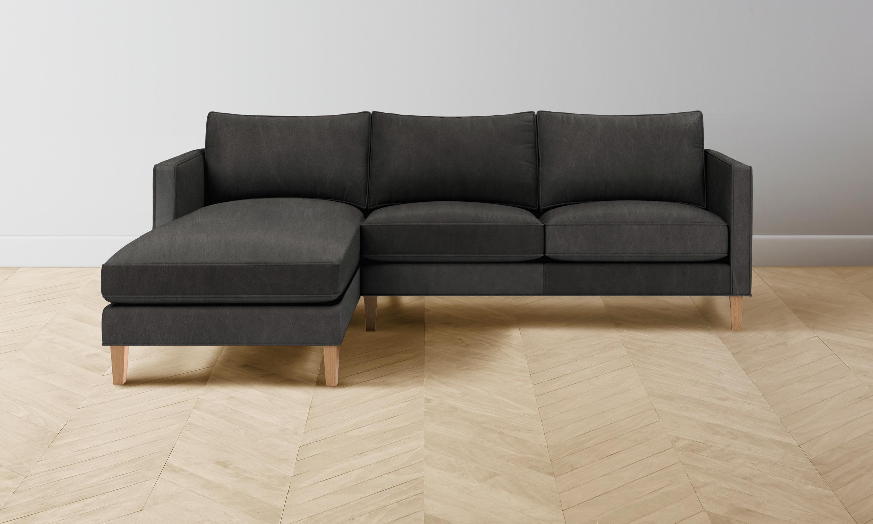 Premium Crosby Sectional Sofa in Genuine Tuscan Leather Seal - Perfect for Living Room, Lounge & Home Theater Comfort