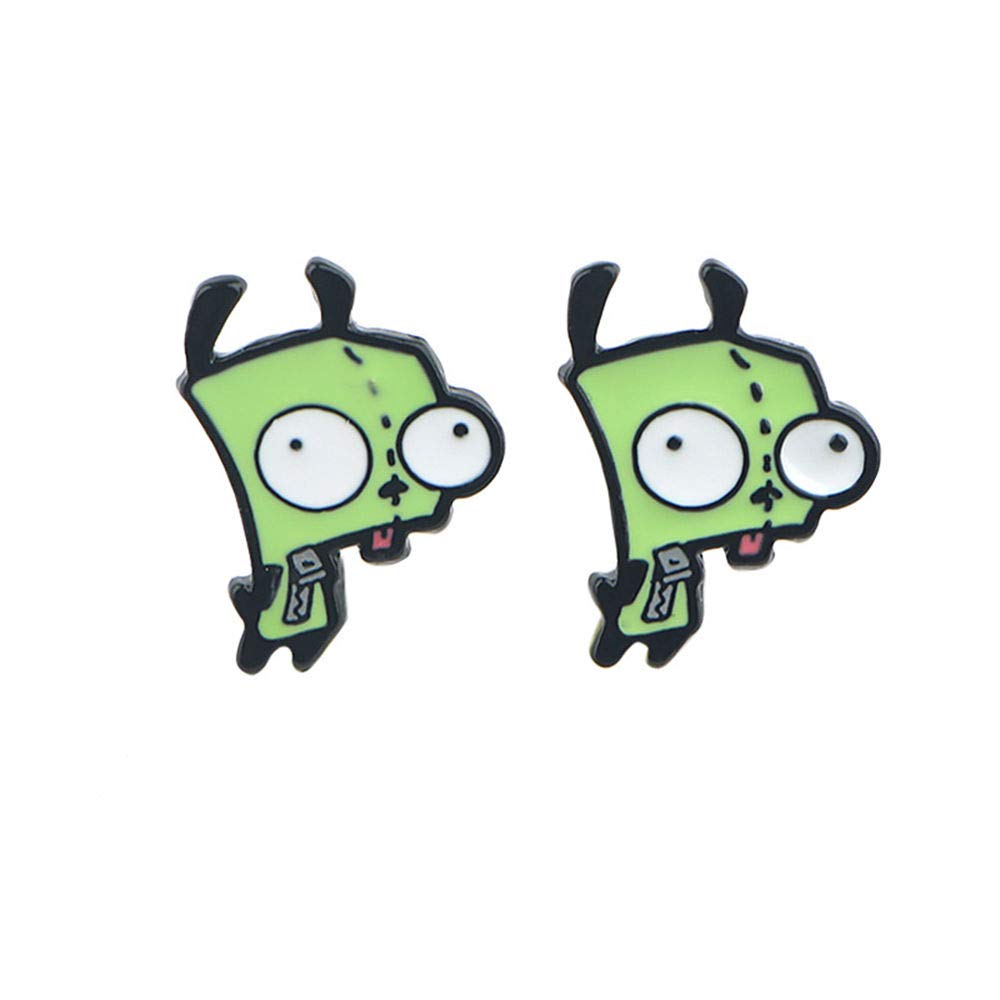 Anime Cartoon Stud Earrings - High-Quality Original TV & Movie Character Designs for Cosplay, Gifts & Everyday Wear