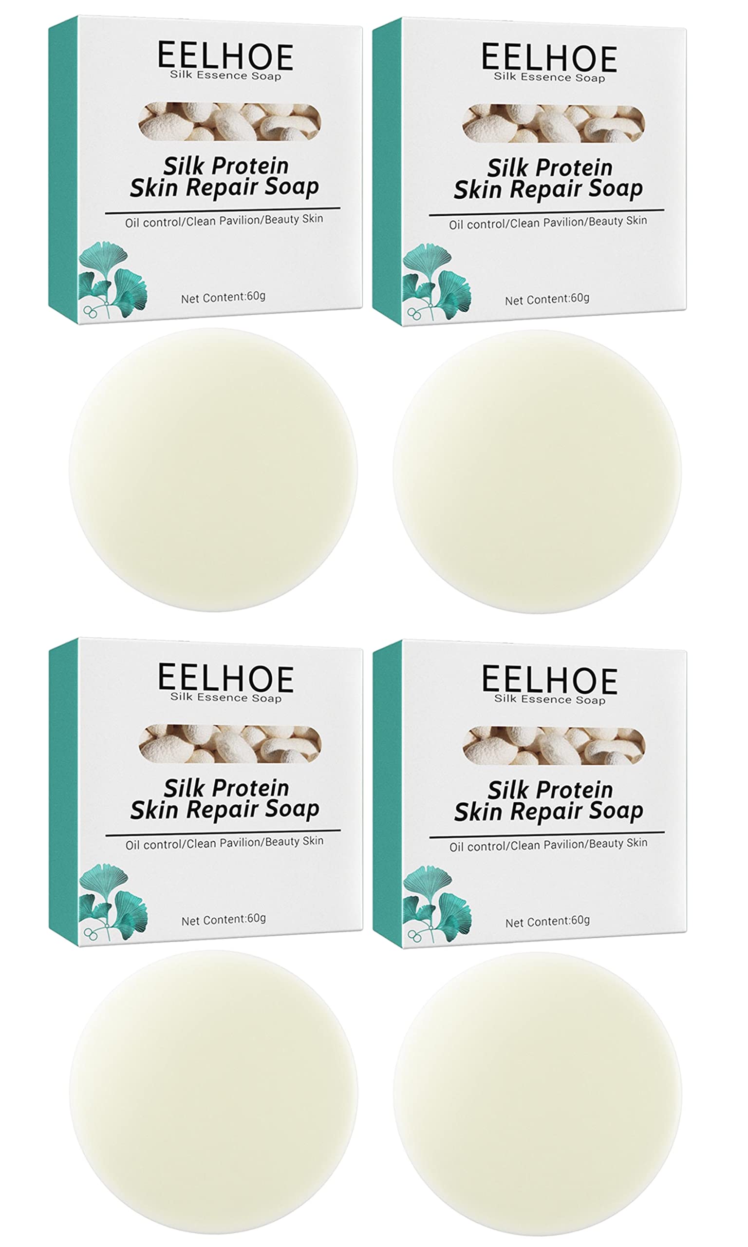 Skinferm Collagen Milk Whitening Soap with Silk Protein - Skin Repair & Brightening Bar for Face & Body - Exfoliates, Evens Skin Tone, Softens Complexion - Ideal for Dull, Uneven Skin Care Routine (4 Pack) - Perfect for Daily Cleansing & Spa-like Skincare at Home