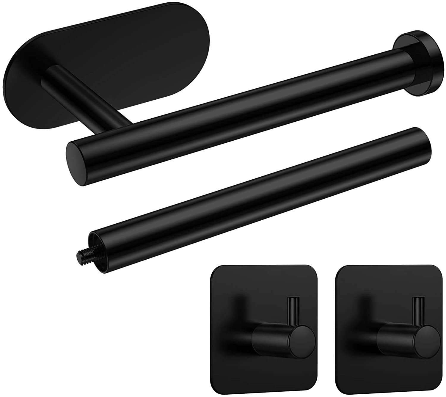 Self-Adhesive Stainless Steel Toilet Paper Holder - No Drilling Required, Strong Hold for Bathroom, Kitchen & Bedroom - Perfect for Small Spaces & RVs