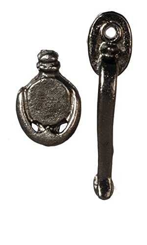 Miniature Doll House Door Handle & Knocker - Handcrafted Hardware for DIY Dollhouse, Fairy Garden, and Model Home Decor - Perfect for Miniature Crafts and Collectibles