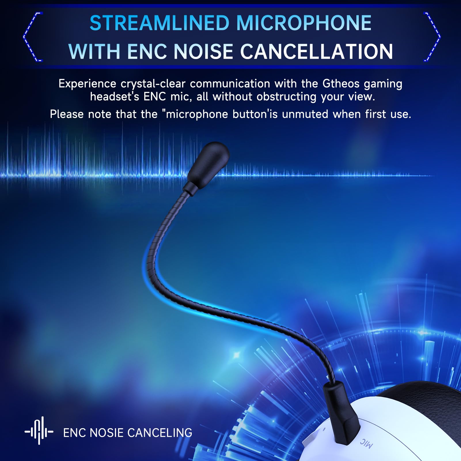 2.4GHz Wireless Gaming Headset for PS5, PS4, PC, Nintendo Switch - Bluetooth 5.3 Headphones with Noise Cancelling Mic, 45+ Hour Battery, Deep Bass & RGB Lighting (White) - Perfect for Fortnite, Starfield, FPS Games & Competitive Gaming