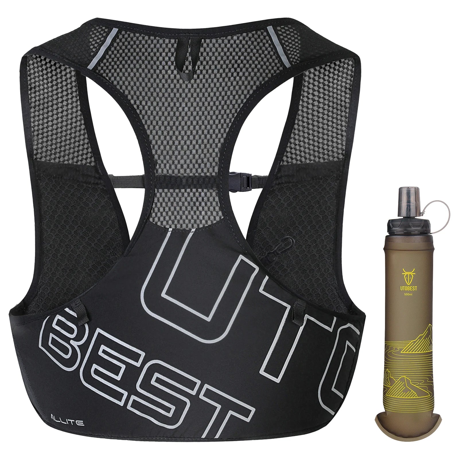 UTOBEST UTR112 Ultra Lightweight Hydration Pack - Breathable Trail Running Vest for Marathon, Cycling & Hiking - Perfect for Outdoor Adventures & Long-Distance Sports