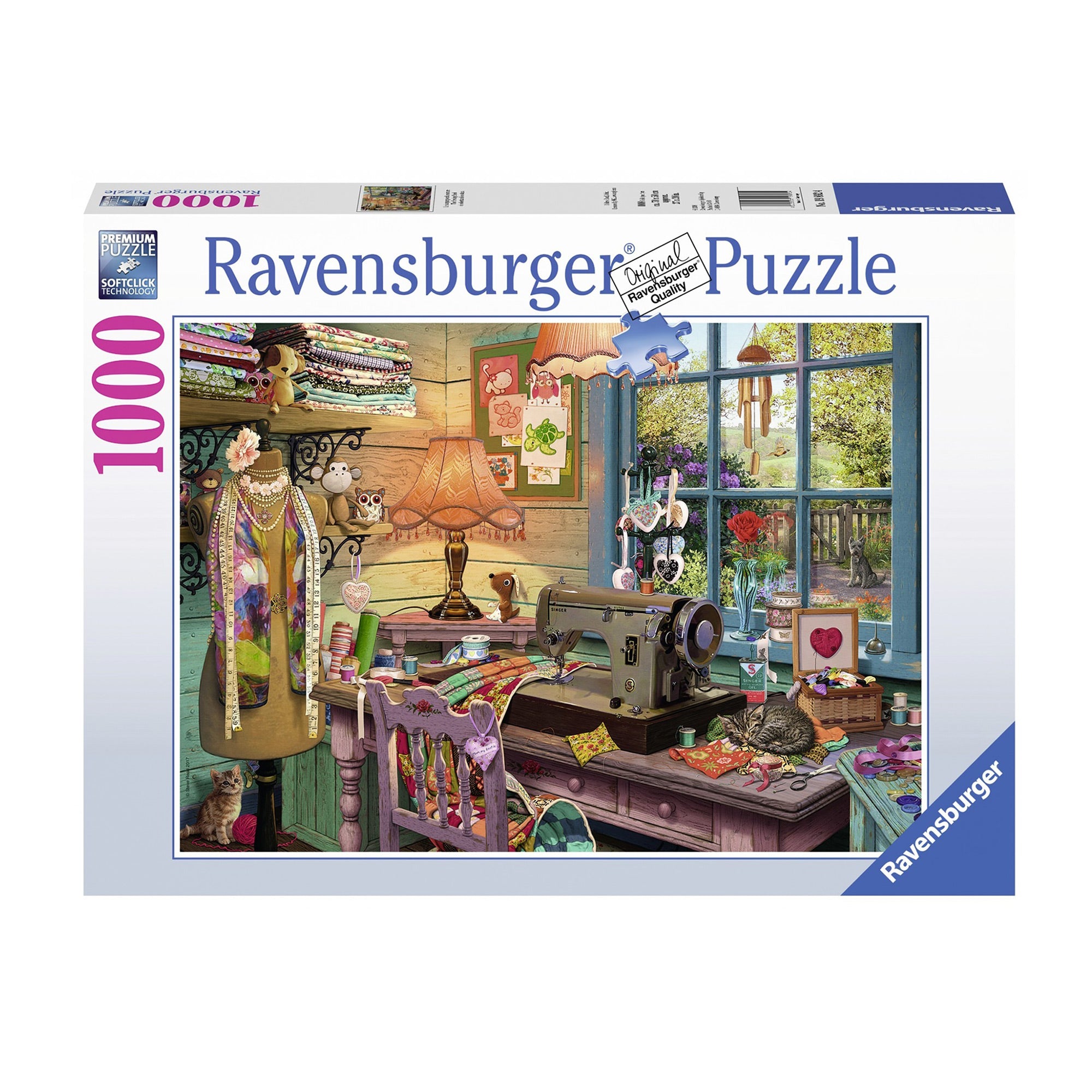 1,000 Piece Jigsaw Puzzle - The Sewing Shed - Challenging Adult Puzzle for Relaxation & Stress Relief - Perfect for Family Game Nights & Home Decor