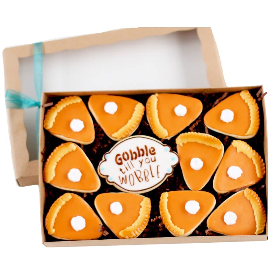 1 Dozen Pumpkin Pie Cookie Gift Box - Delicious Fall & Thanksgiving Treats, Perfect for Hostess Gifts, Holiday Parties & Sending Sweet Thoughts