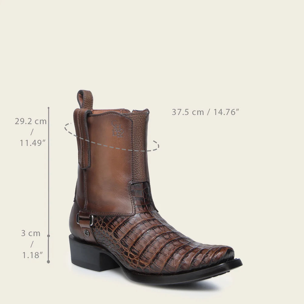 Men's Cuadra Honey Dress Cowboy Fuscus Zip Ankle Boots - Stylish Western Boots for Casual Wear, Rodeo & Country Fashion