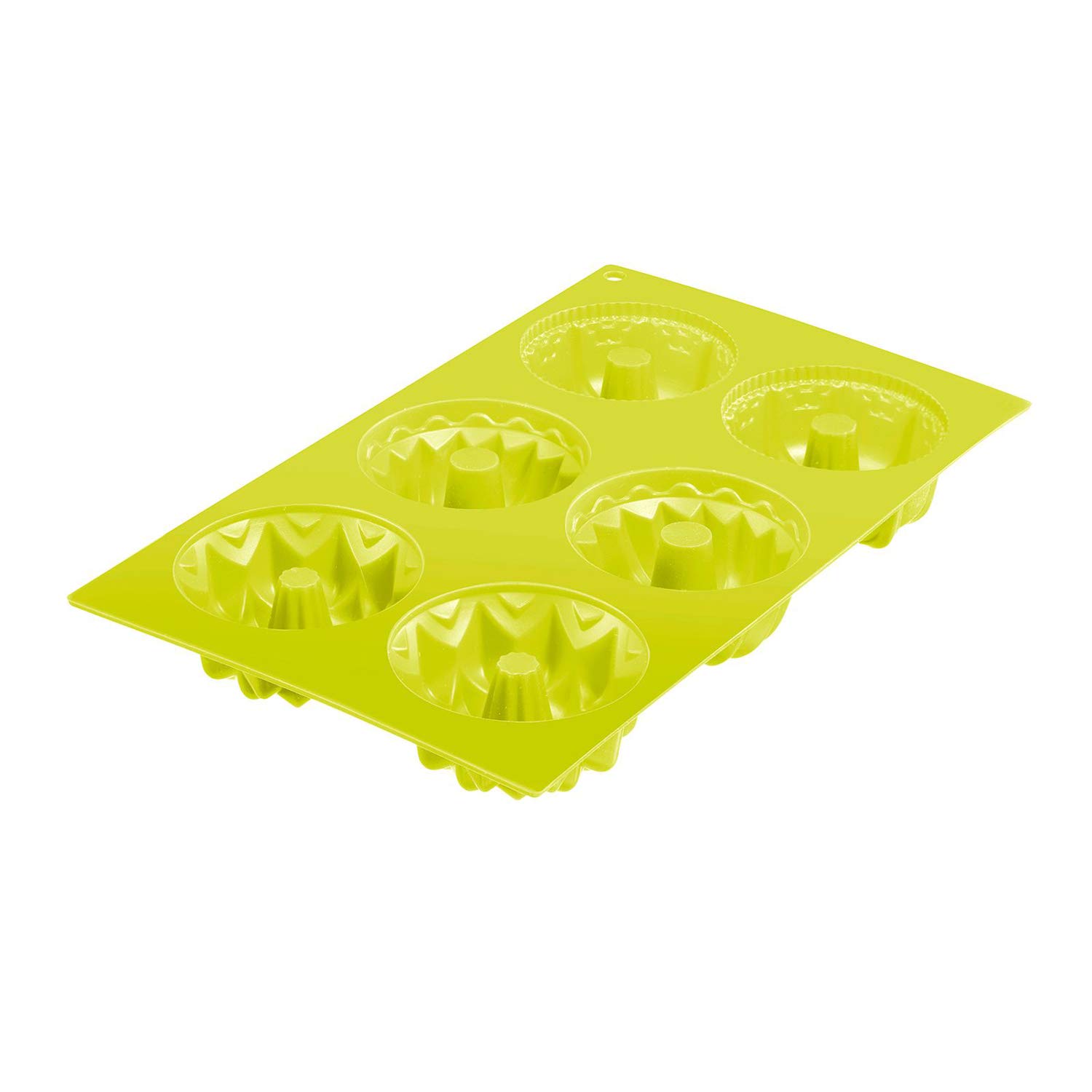 Westmark Silicone Muffin Pan - 6 Cup Non-Stick Baking Mold for Cupcakes & Muffins, BPA-Free Yellow Kitchen Bakeware - Perfect for Home Baking, Party Treats & Holiday Desserts