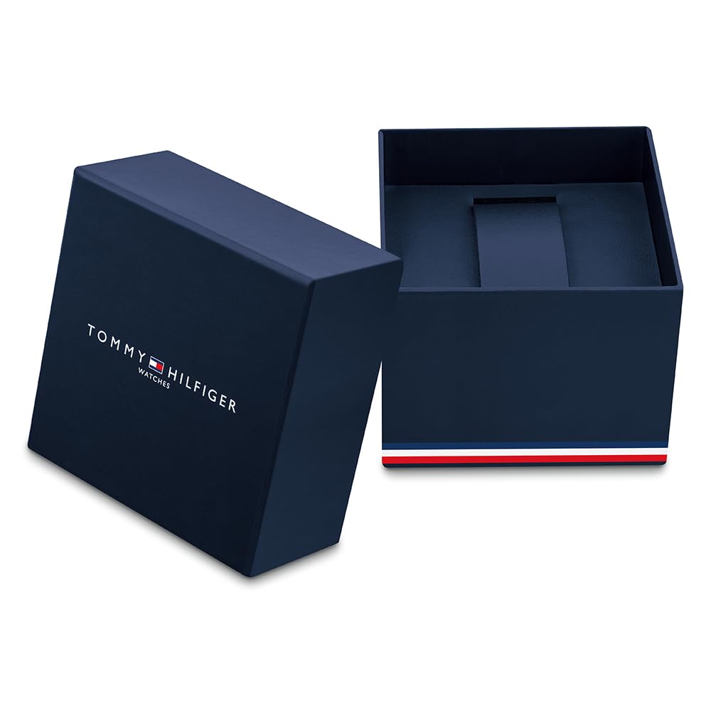 Tommy Hilfiger Women's Blue Stainless Steel Mesh Bracelet Analog Quartz Watch 1782470 | Elegant & Stylish for Work, Parties & Everyday Wear