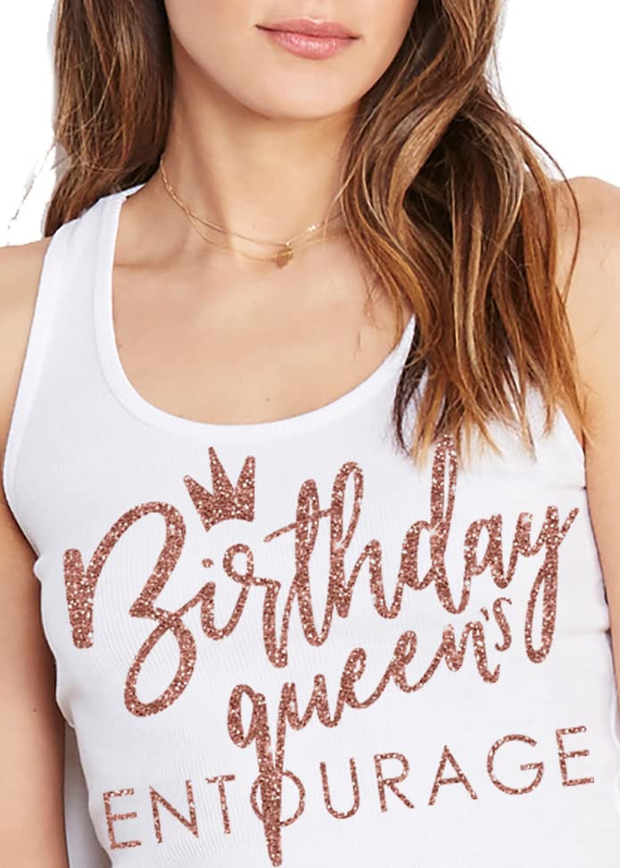 Rg Glam Queen's Entourage (White Tank)
