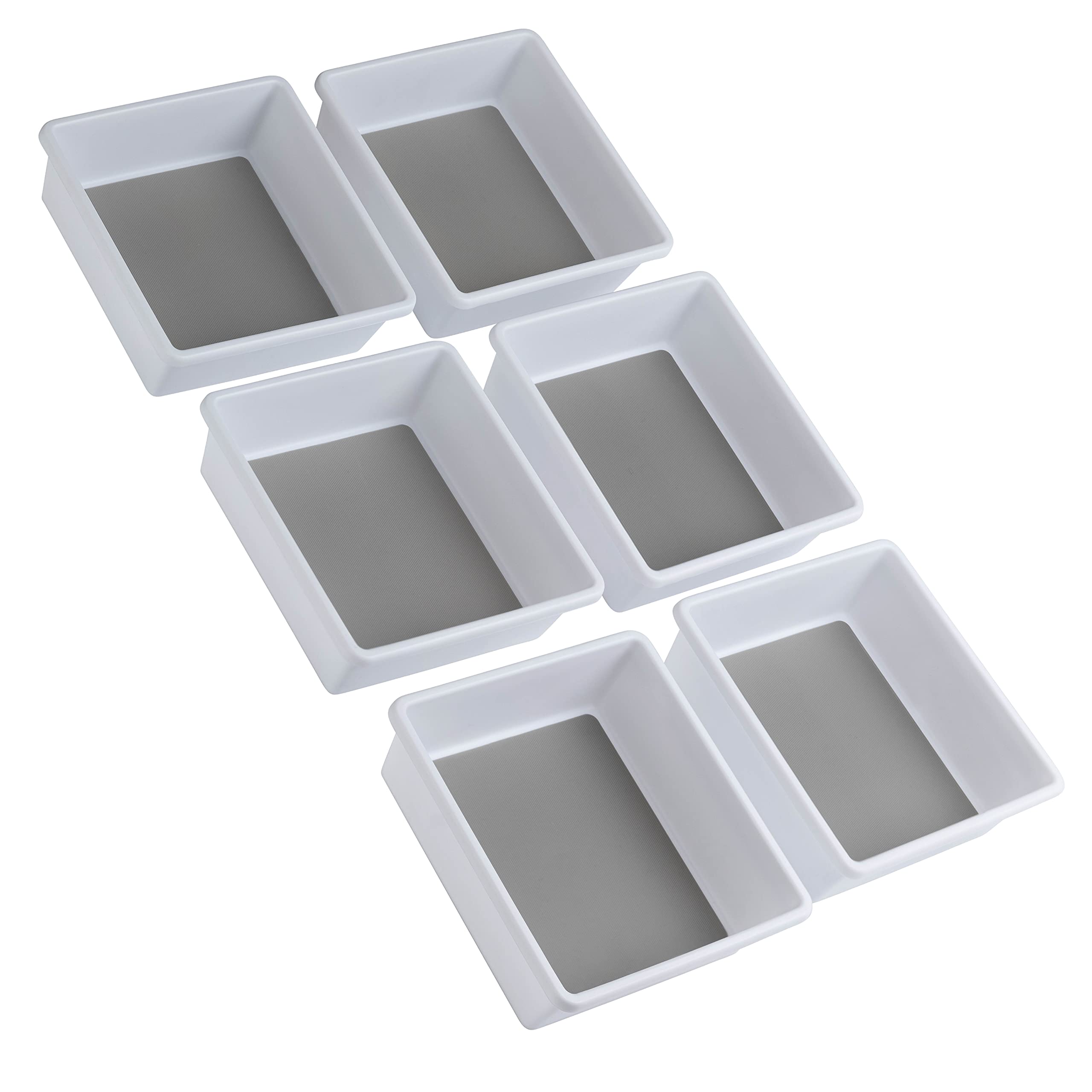 6-Piece Drawer Organizer Set - Expandable Storage Trays for Office, Kitchen, Desk & Junk Drawer Organization | Perfect for Home, Office & Dorm Room Storage Solutions