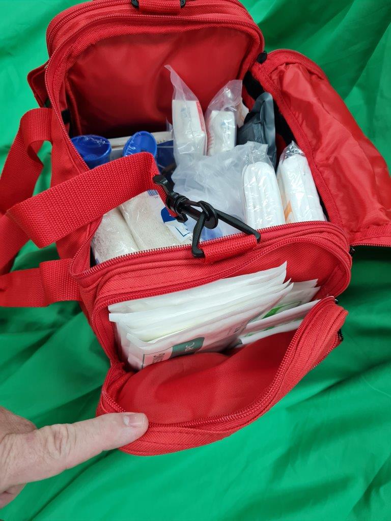 25-Piece First Aid Kit with Trauma Supplies & Advanced Medical Items - Perfect for Emergencies, Camping, Hiking & Home Safety
