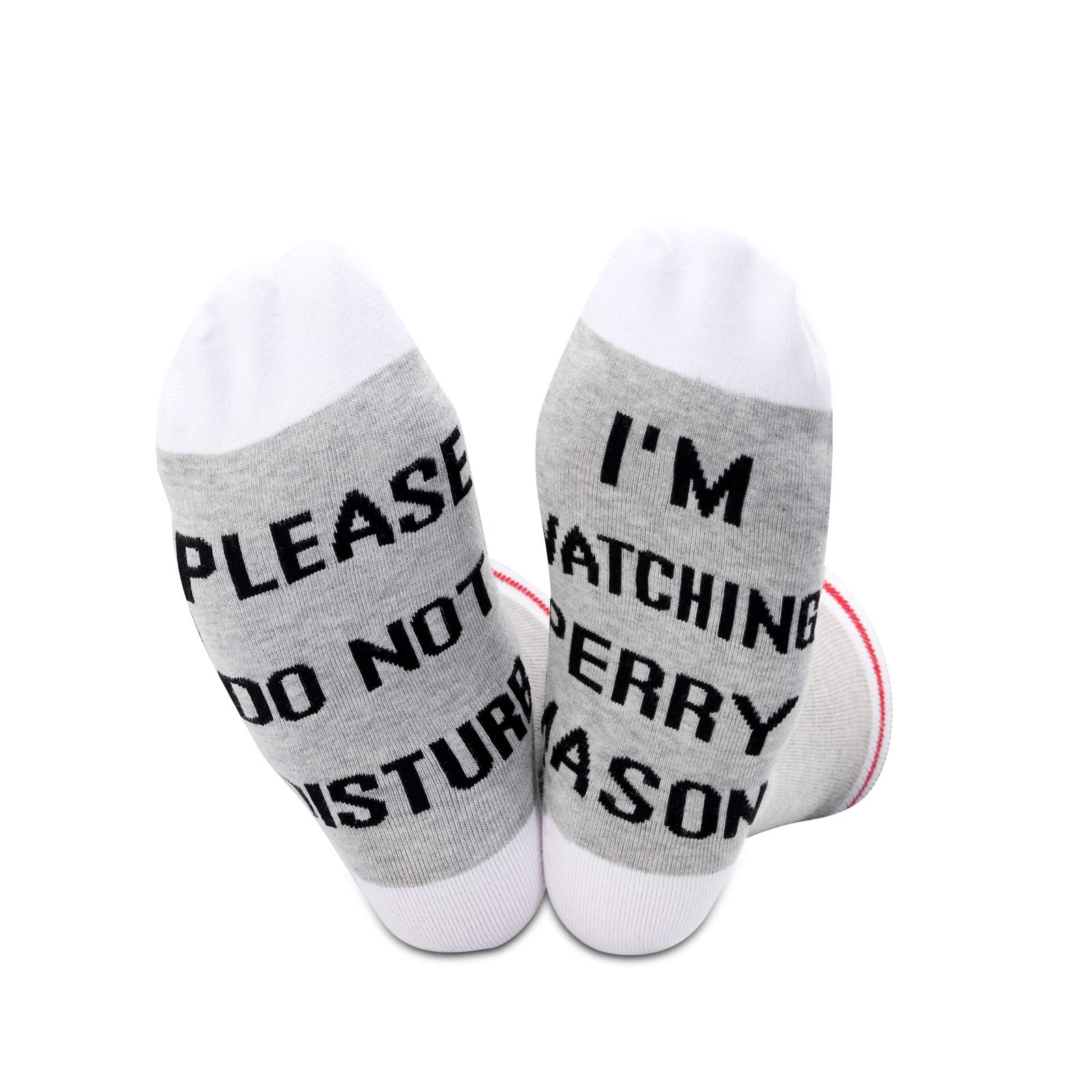 TSOTMO 2 Pairs Crime TV Show Socks - Gifts for Crime Series Fans - Perfect for Binge-Watching, Themed Parties & Fan Collections