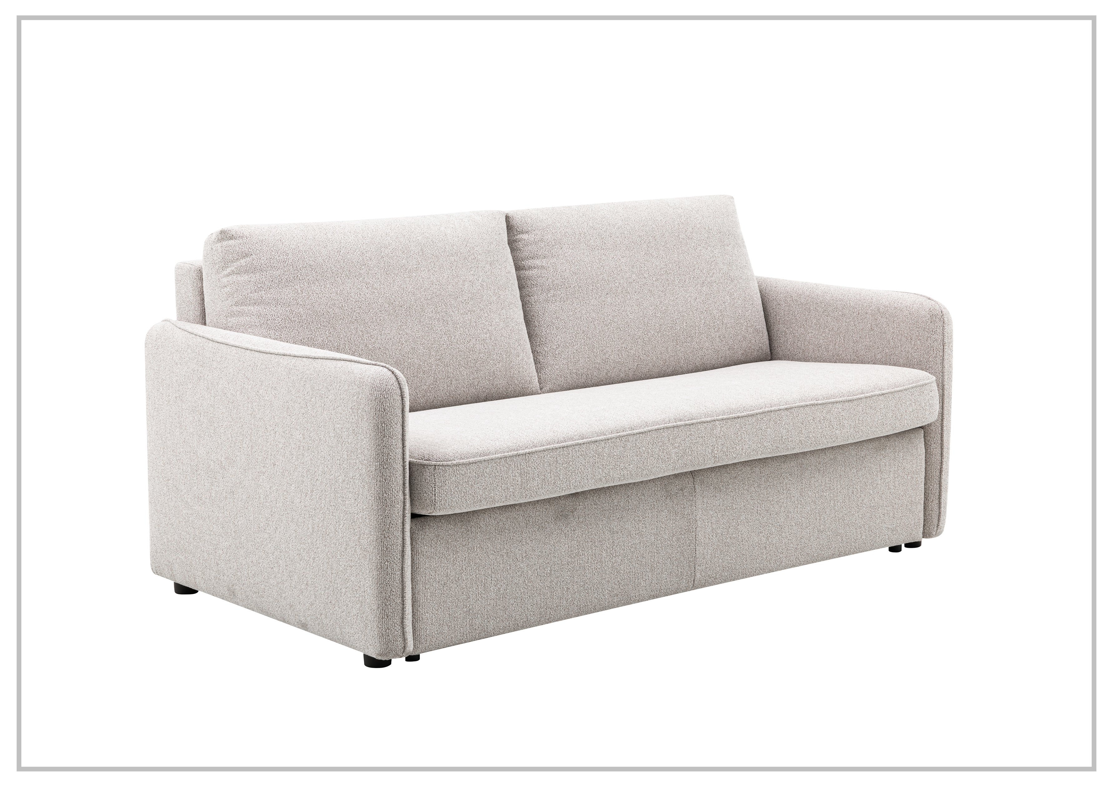 Gio Italia New York Queen Size Fabric Sleeper Sofa with Memory Foam - Affordable Convertible Sofa Bed for Small Spaces, Guest Rooms & Apartments