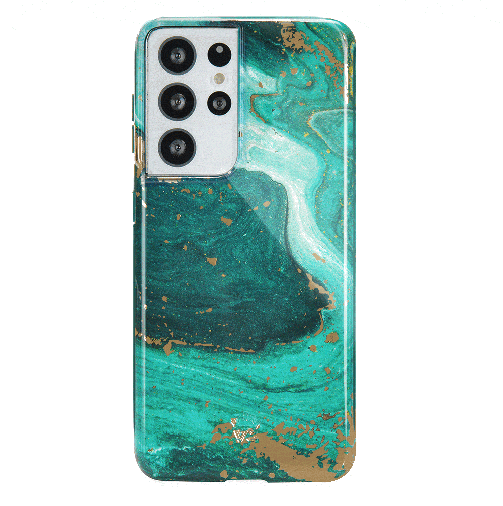 Premium Emerald Marble Samsung Phone Case - Durable Protective Cover for Samsung Galaxy [Model] - Stylish & Slim Design for Everyday Use, Work & Travel