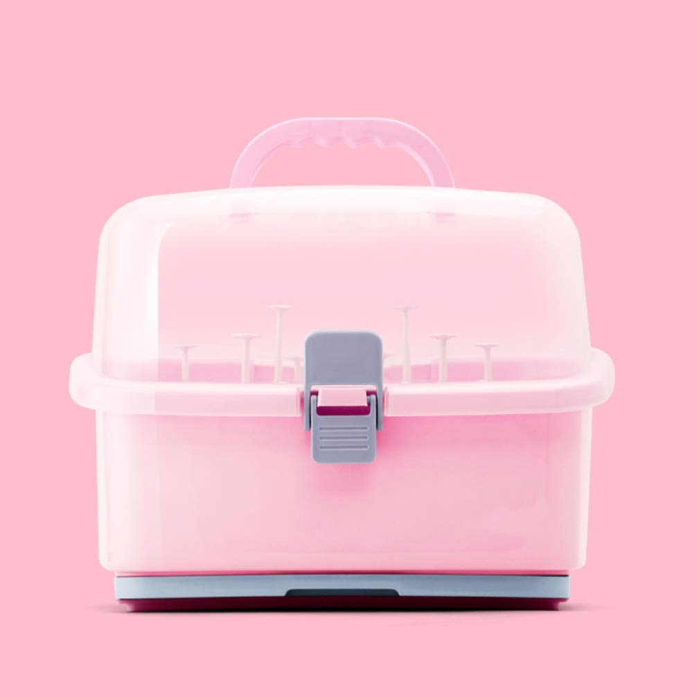 NUOBESTY Plastic Food Storage Containers with Lids - Airtight Sealed Kitchen Organizers for Baby Bottles, Milk Bottles, Cutlery & Tableware - Portable Infant Feeding Essentials for Home, Travel & Daycare Use