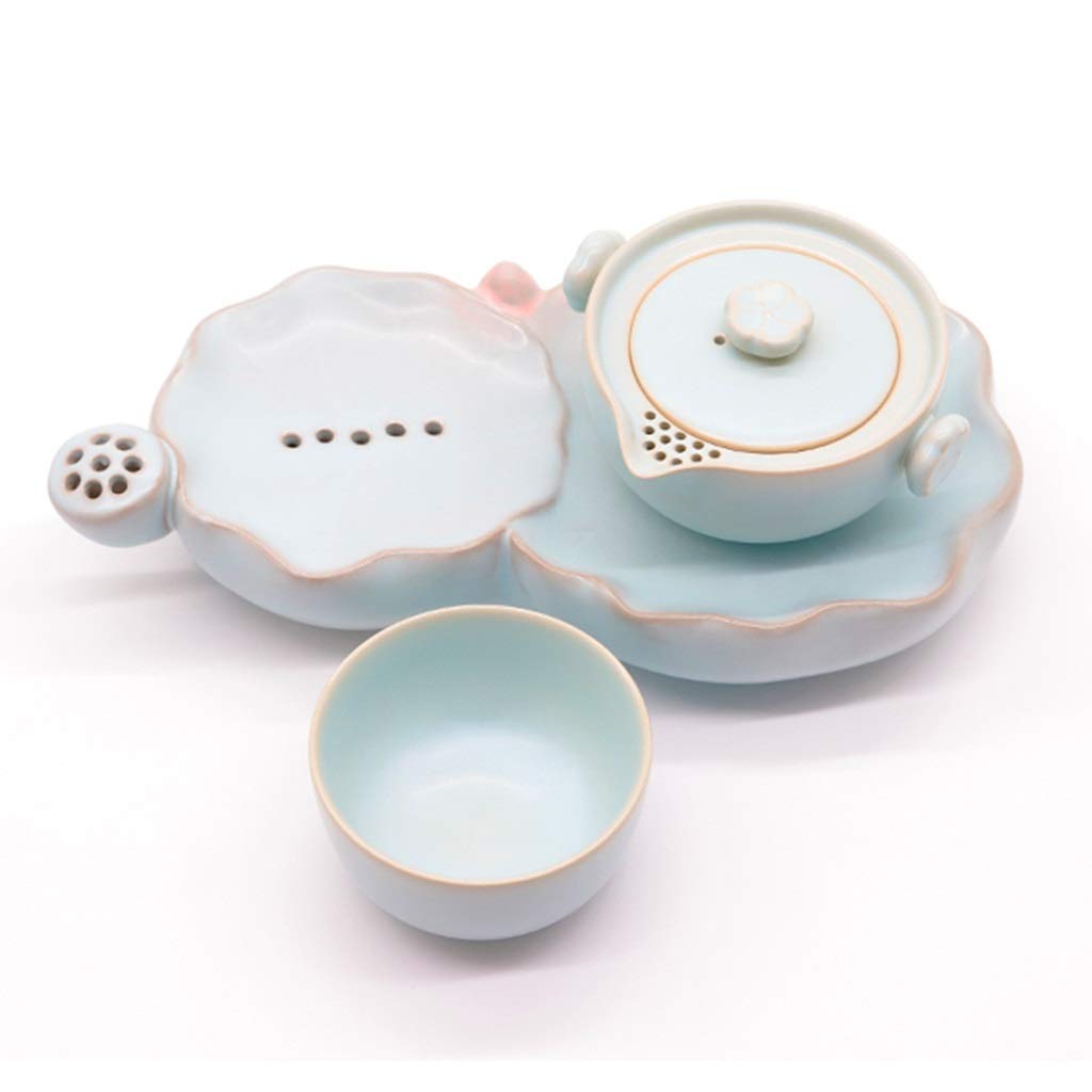 Premium Chinese Porcelain Teapot Set - Handmade Ceramic Kung Fu Tea Set with Cups & Saucers for Home, Office & Travel | Elegant Tea Ceremony Gift (Color C) | Perfect for Relaxation, Meditation & Gifting
