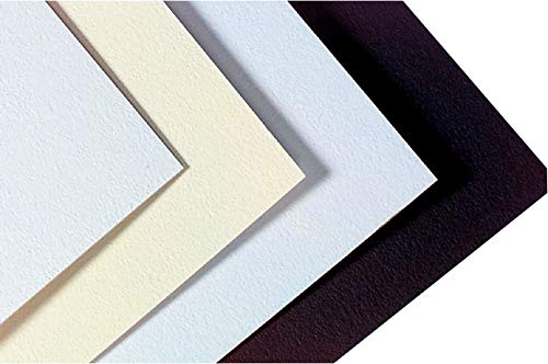 Premium Crescent 33 Smooth Mat Board - 32x40 Inches, White & Cream, 10-Pack - Perfect for Framing Art, Photos, and Certificates