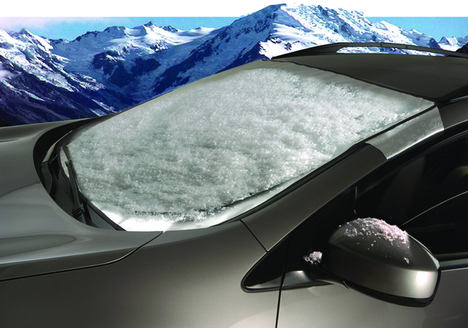 Intro-Tech Automotive AU-25-S Silver Custom Fit Windshield Cover for Audi Allroad Quattro A4/Wagon - Winter Snow Ice Frost Protection | Perfect for Cold Weather Parking & Overnight Frost Prevention