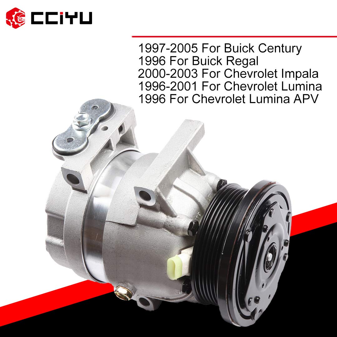 Buick Century AC Clutch Compressor - High Performance Air Conditioner Compressor Replacement for Smooth Cooling | Perfect for Summer Road Trips & Daily Commutes