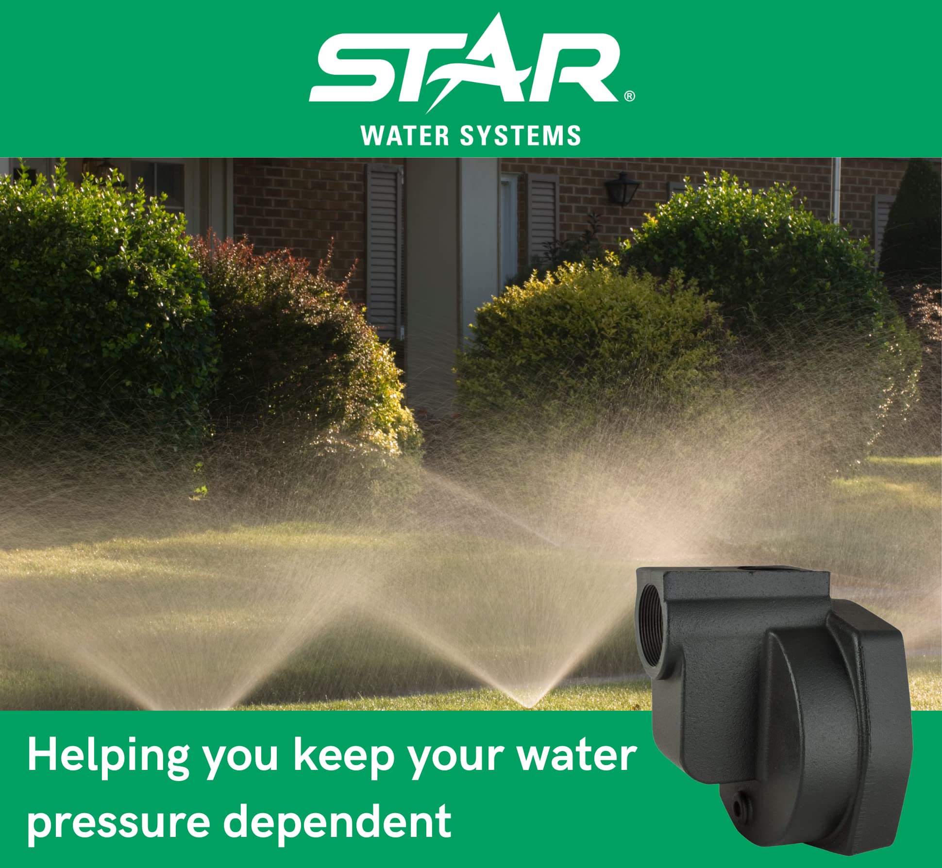 023115 Heavy Duty Lawn Sprinkler with Durable Irrigation Pump Body - Perfect for Garden Watering, Lawn Care & Landscape Irrigation Systems