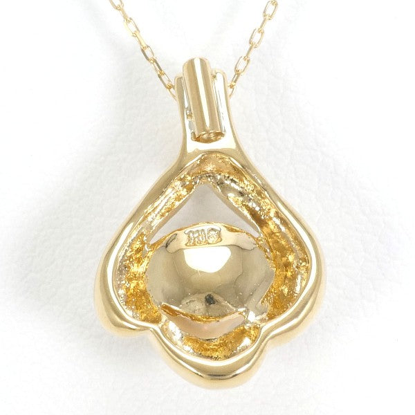 18K Yellow Gold Pearl Necklace for Women - Elegant & Timeless Jewelry Gift for Wedding, Anniversary & Special Occasions