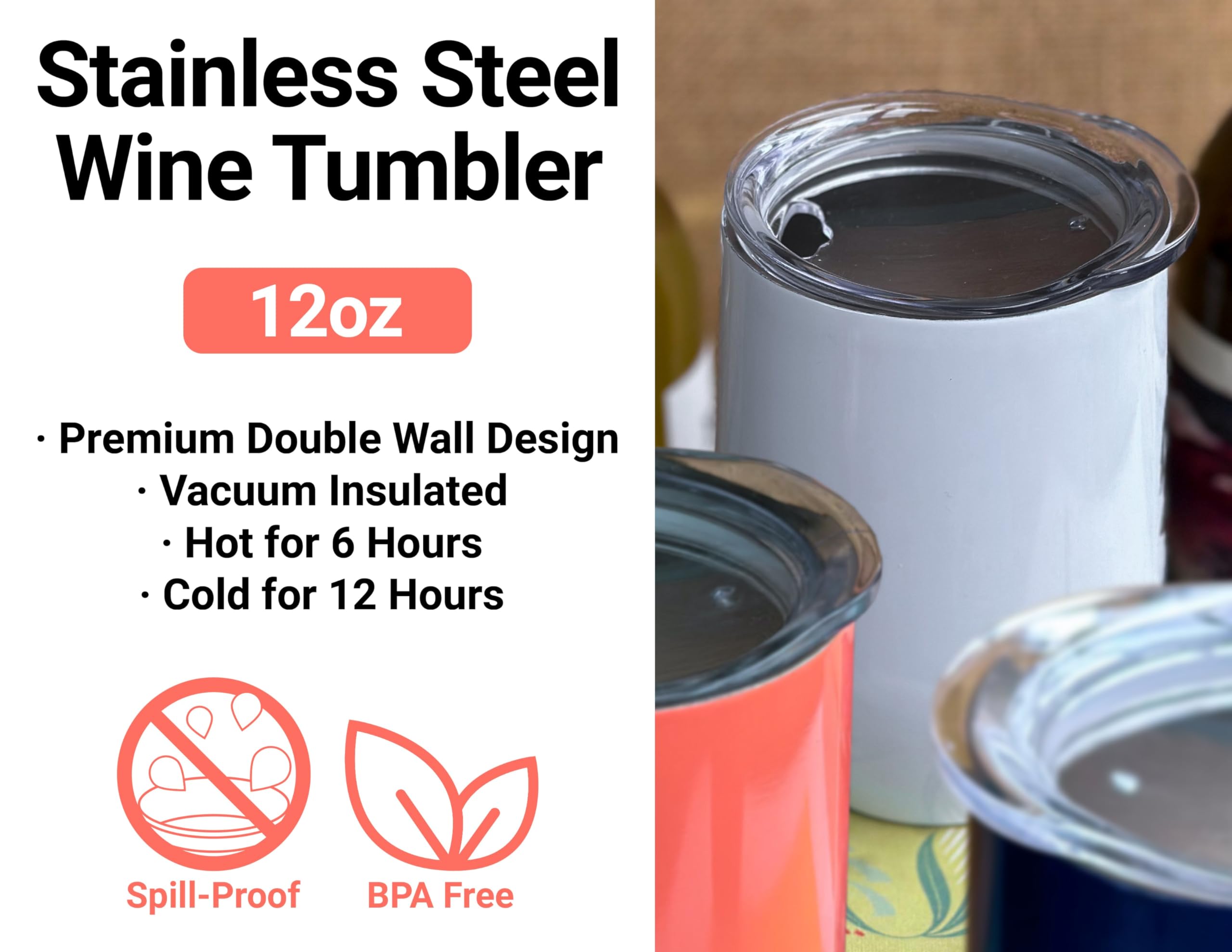 UTSA Road Runners 12 oz Stainless Steel Insulated Wine Tumbler with Etched Design - Navy Blue Officially Licensed Collegiate Cup - Perfect for Game Days, Tailgating & Gifts