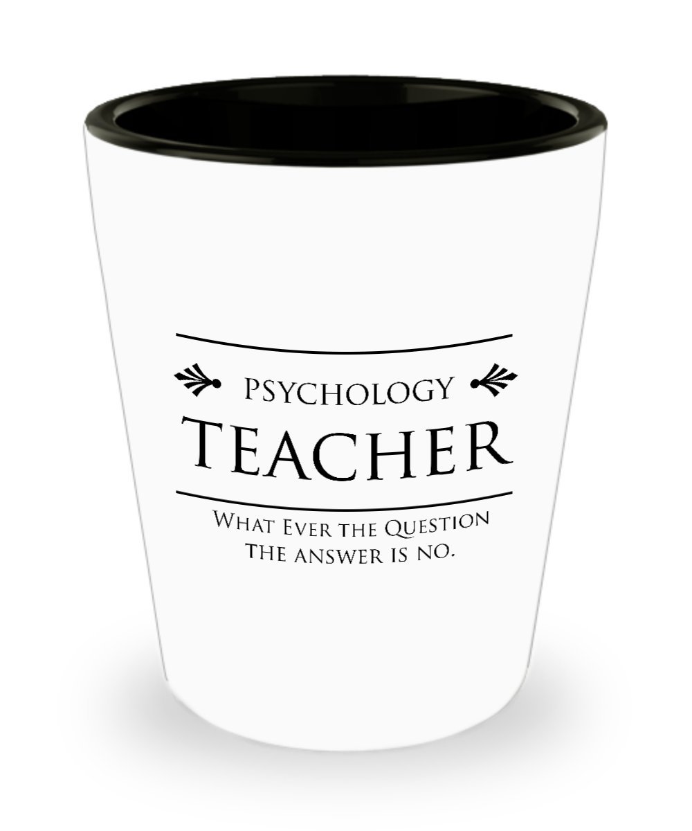 Best Shot Glass Coffee Mug - Unique Teacher Gift for Men & Women | Psychology Teacher Humor | Perfect for Coffee Lovers & Office Use