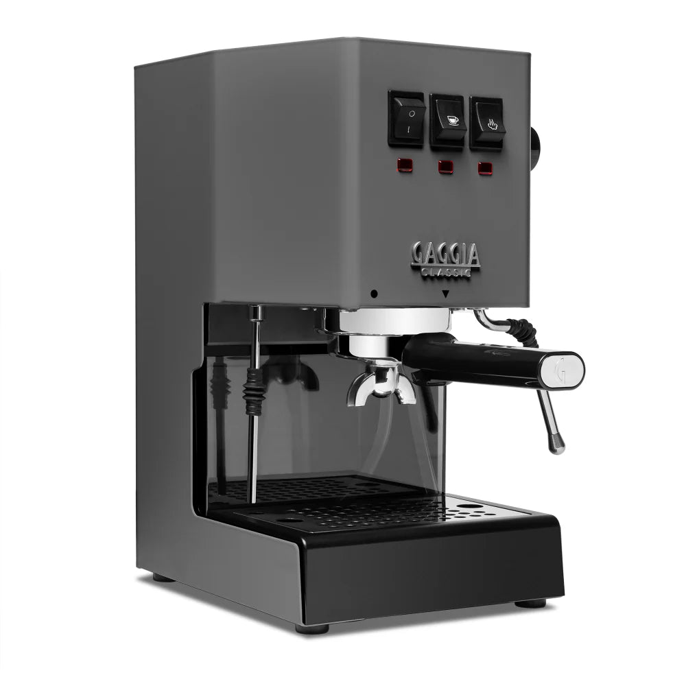 Gaggia Classic Pro E24 Espresso Machine - Stainless Steel Industrial Gray | Professional Home Barista Coffee Maker for Latte & Cappuccino | Perfect for Kitchen, Office & Coffee Shop Use