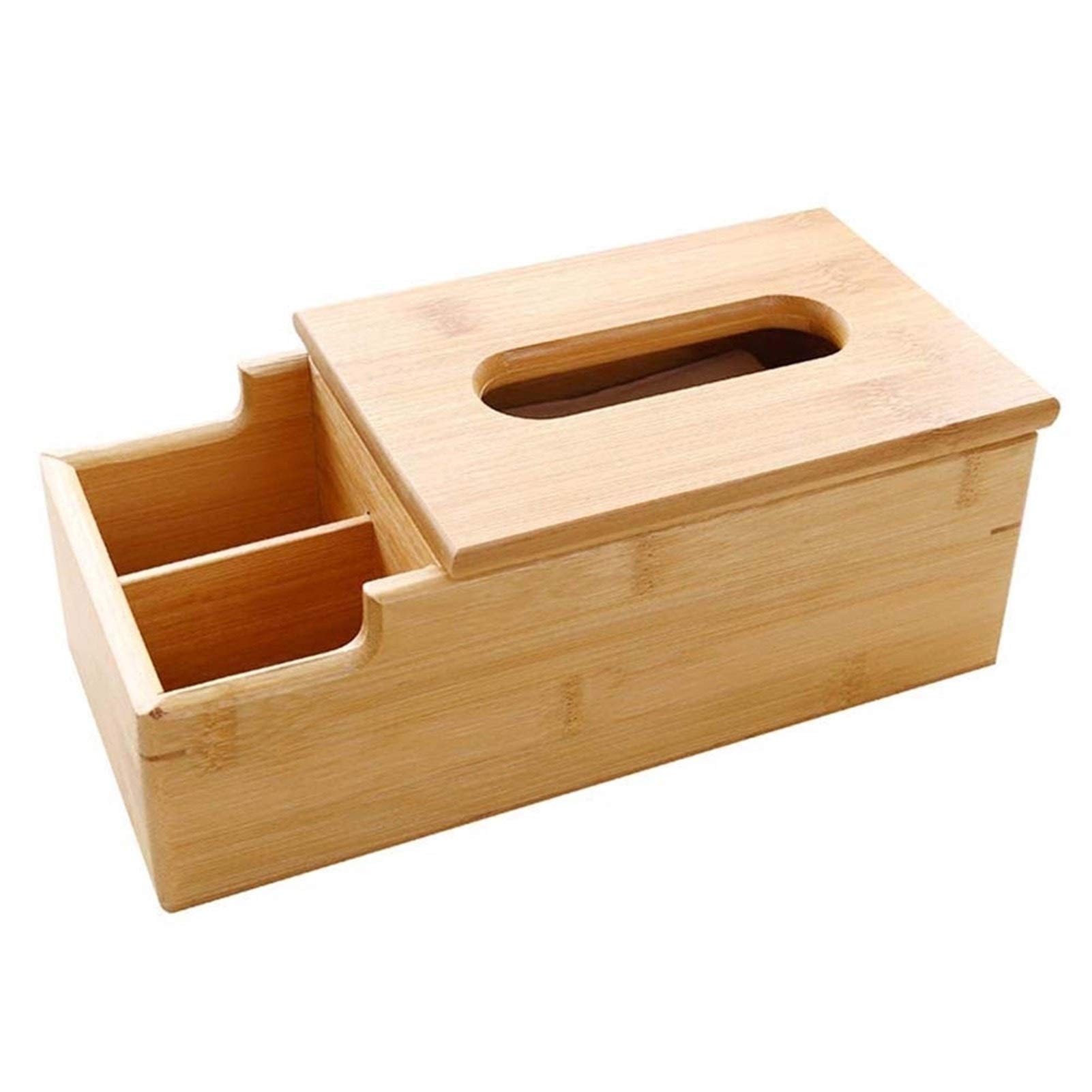 Elegant Wooden Napkin Tissue Holder Box - Multifunctional Desktop Storage Organizer for Remote Control, Coffee Table & Bedroom Decor | Perfect for Living Room, Office & Home Organization