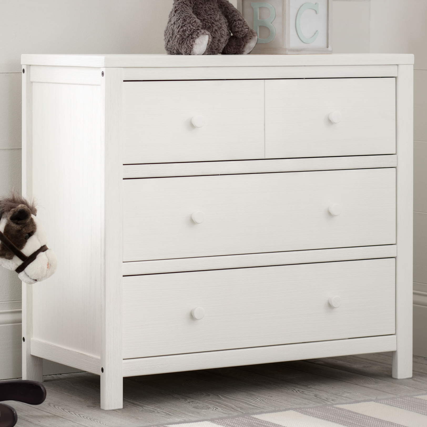 Cambridge 3-Drawer Wooden Dresser for Bedroom - Sturdy Storage Chest with Smooth Gliding Drawers | Perfect for Bedroom Organization, Guest Room, or Nursery Furniture