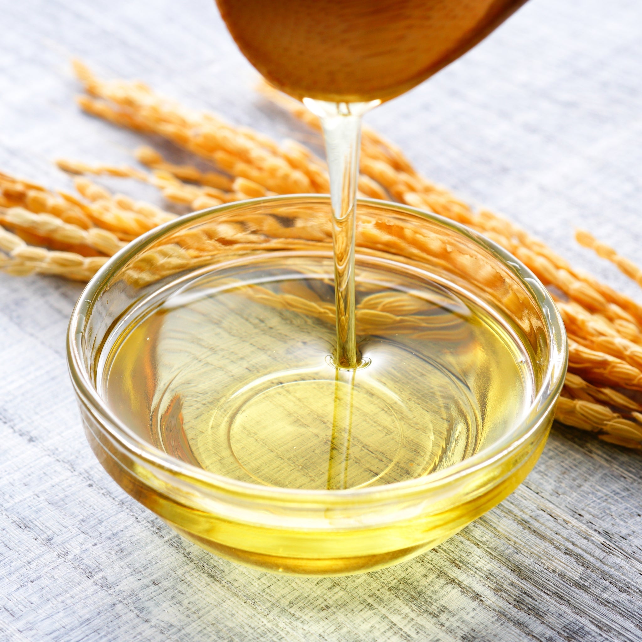 Organic Rice Bran Carrier Oil for Skin & Hair Care - Cold Pressed, 100% Pure, Natural Moisturizer for Massage, Aromatherapy & DIY Beauty Products
