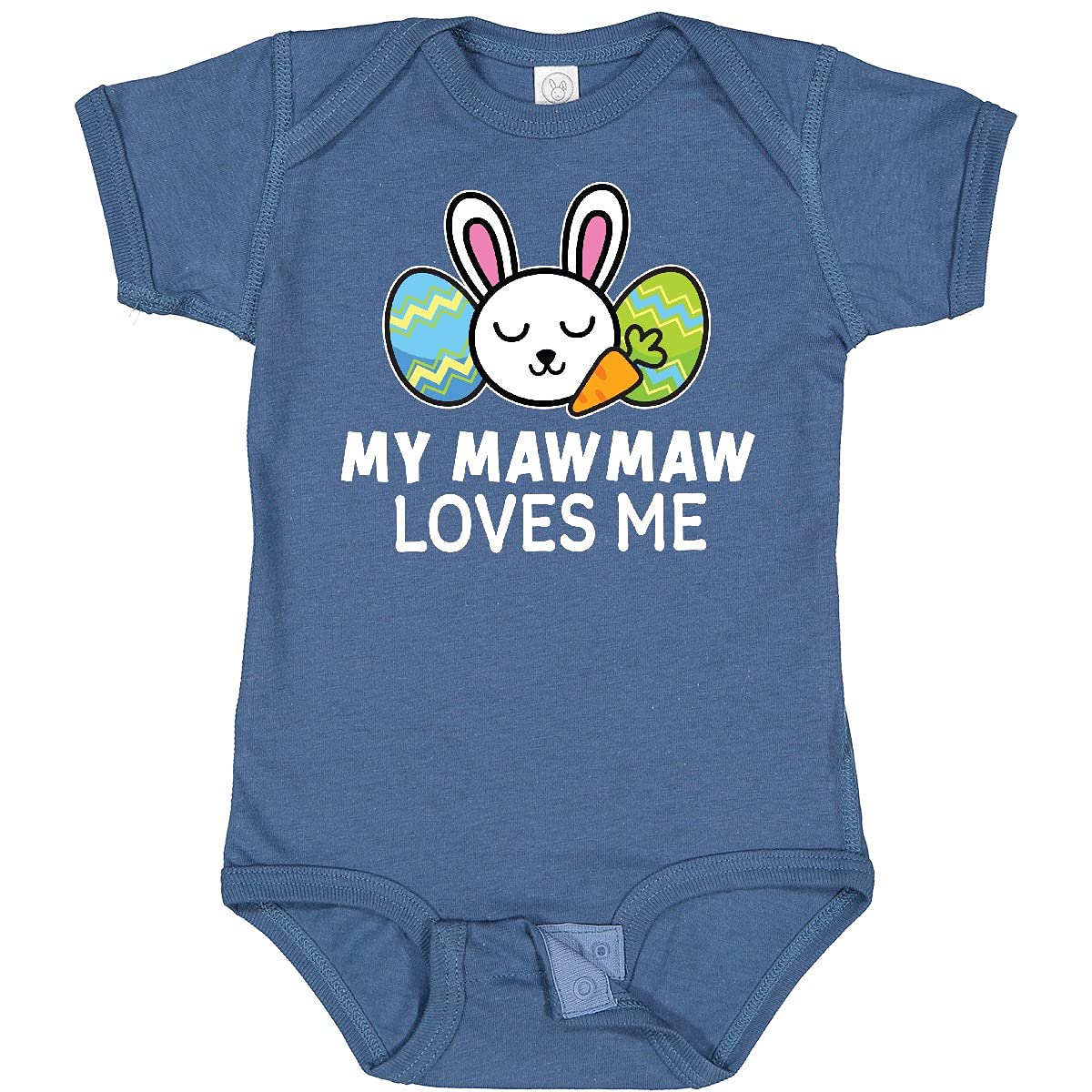 My Mawmaw Loves Me Bunny Easter Baby Bodysuit - Cute Easter Outfit