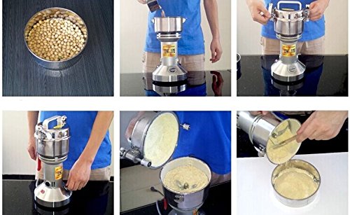 700g Electric Grain Grinder Mill for Coffee Beans, Spices & Herbs - Superfine Powder Machine 110V/220V - Perfect for Home Baking, Coffee Shops & Commercial Kitchens