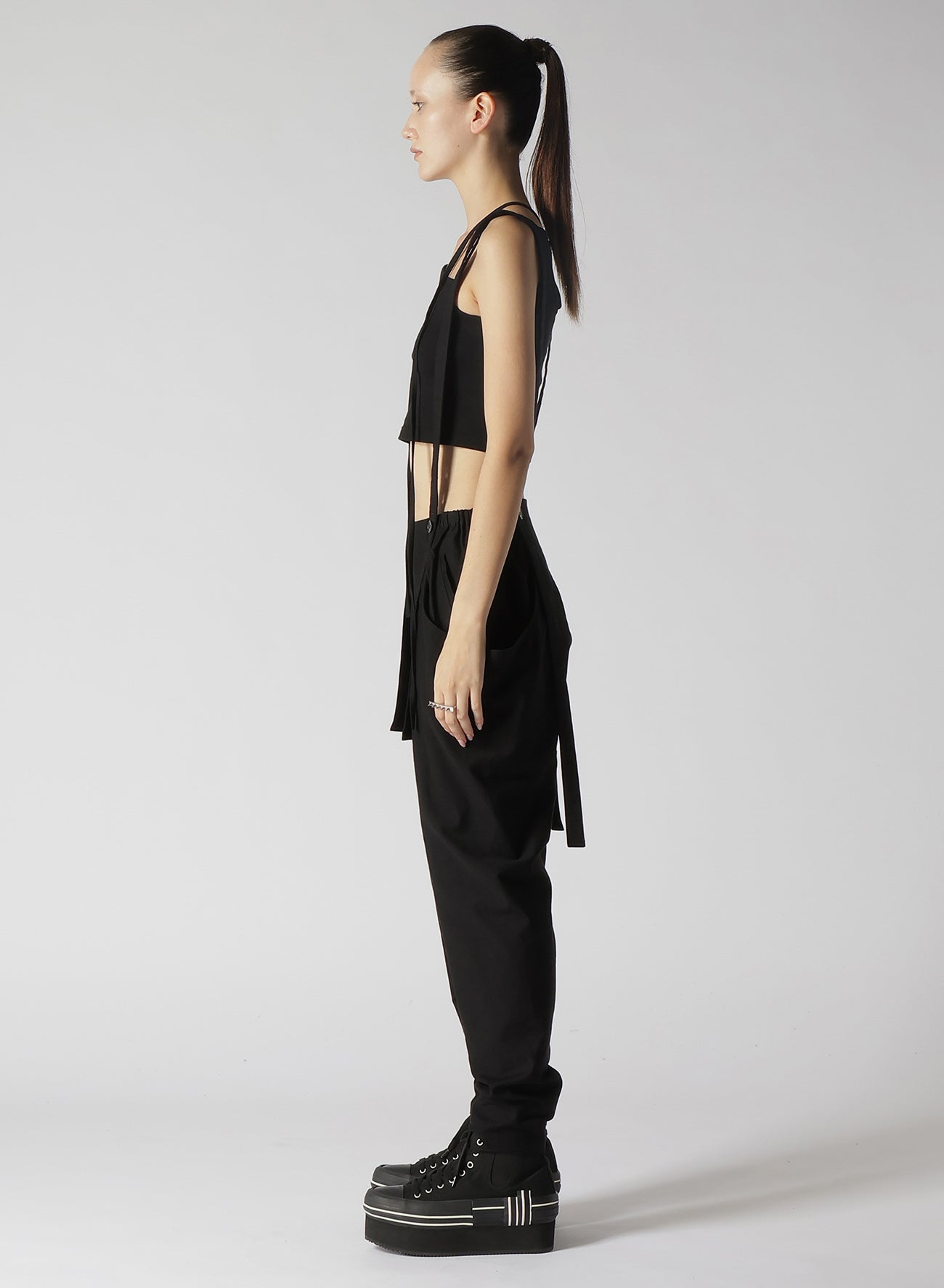 Men's Cotton Serge Pants with Suspenders - Durable Workwear for Professionals & Outdoor Activities