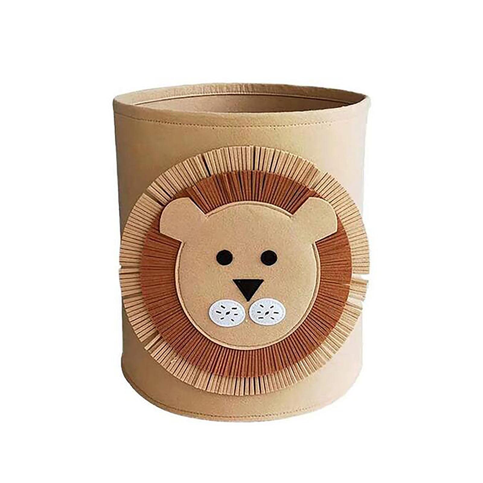 Foldable Non-Woven Laundry Basket with Cartoon Design - Toy Storage Organizer for Kids Room, Bathroom & Closet Organization (Housekeeping & Home Decor Use)