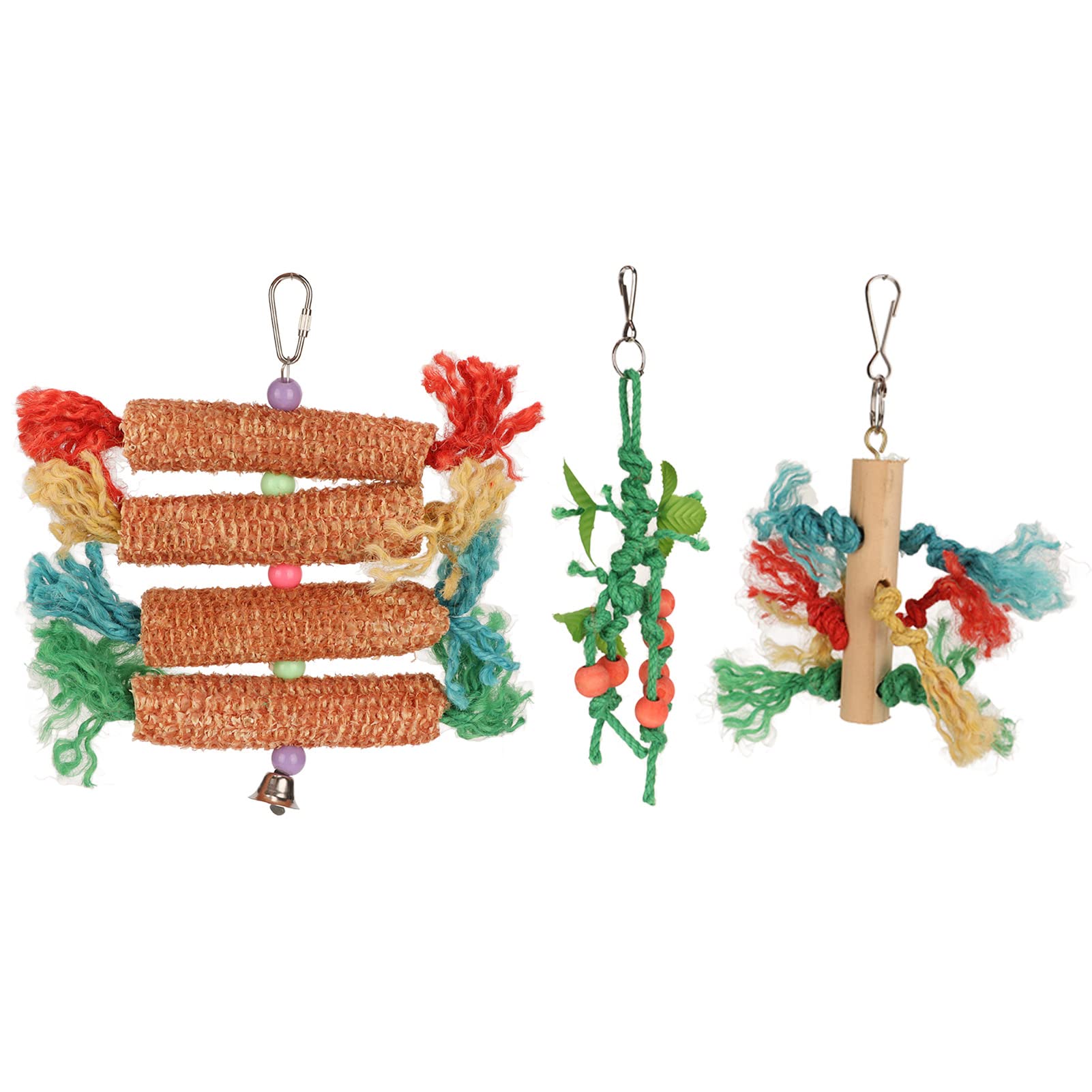 Colorful Bite-Resistant Parakeet Chewing Toy - Corn Cob Design for Climbing, Exploring & Play | Durable Cage Accessories for Small Birds | Perfect for Mental Stimulation & Beak Exercise
