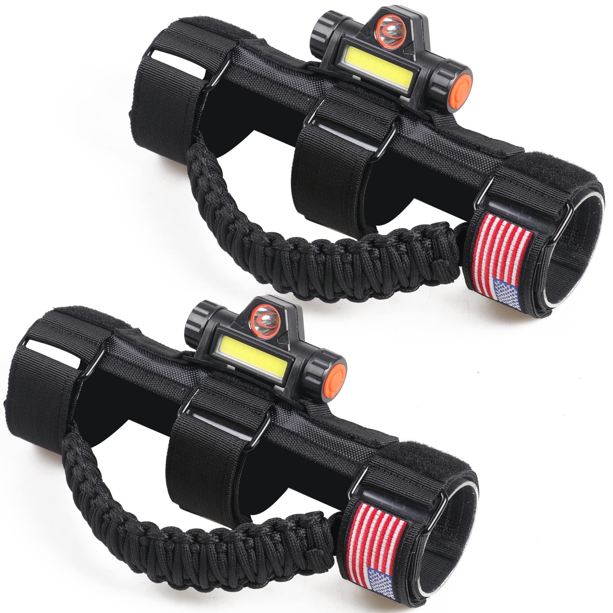 UTV ATV Roll Bar Grab Handles with LED Dome Light - 1.75