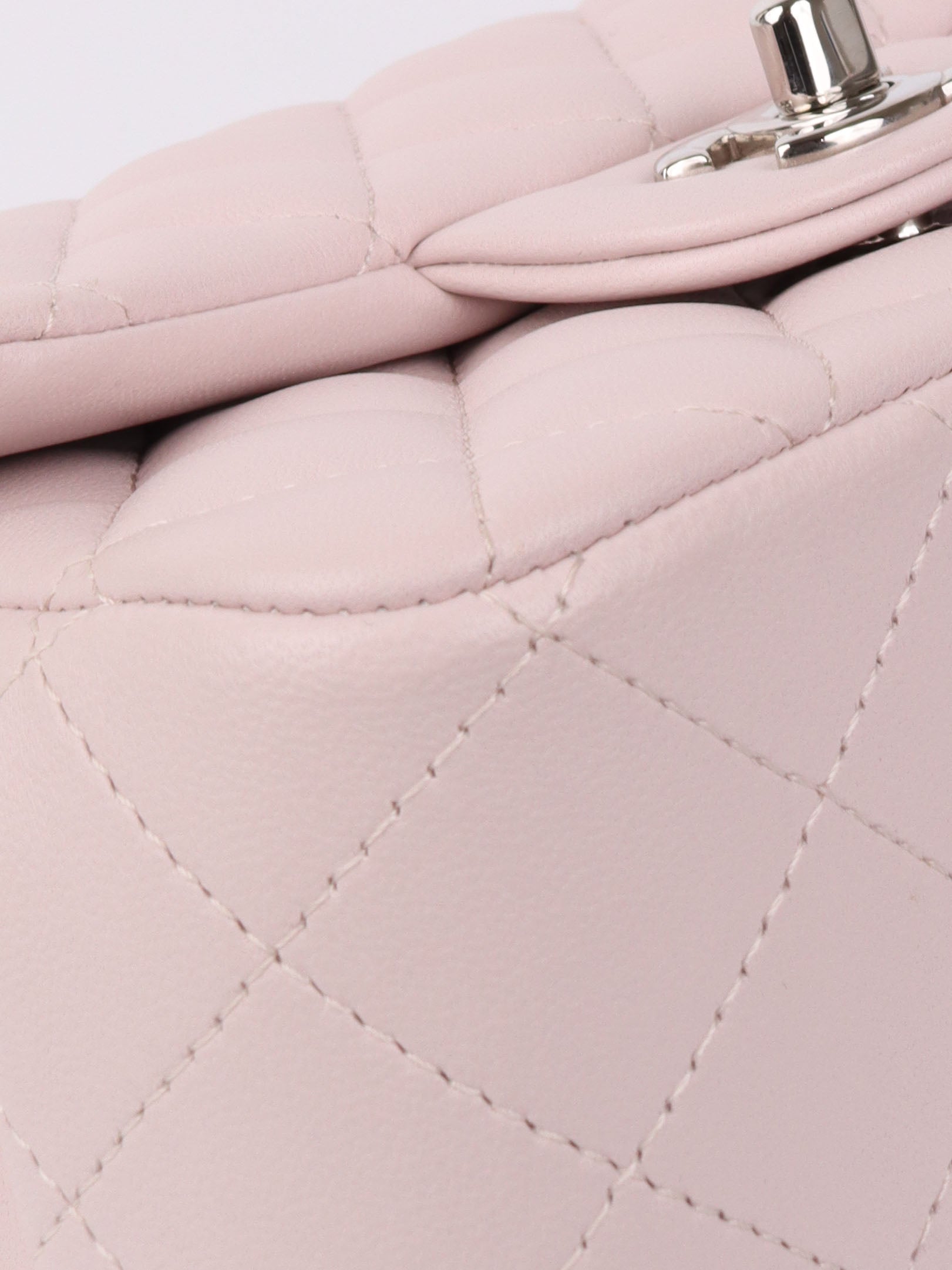 Chanel Mini Square Lilac Classic Flap Bag SHW - Luxury Crossbody Purse for Women | Perfect for Date Night, Parties & Special Occasions
