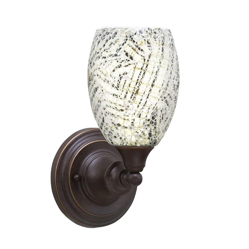 Toltec Lighting 1-Light Dark Granite Wall Sconce - Modern Indoor/Outdoor Wall Light Fixture (40-DG-5054) - Perfect for Hallways, Bedrooms, and Patio Lighting