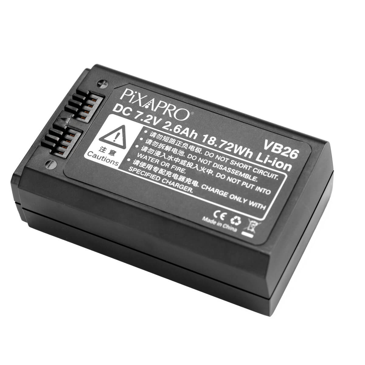 Replacement Battery for GIO1, Li ION580III, V1, V860III (GODOX VB26B) - Compatible with Godox Flash & Studio Lighting - Perfect for Photography & Videography