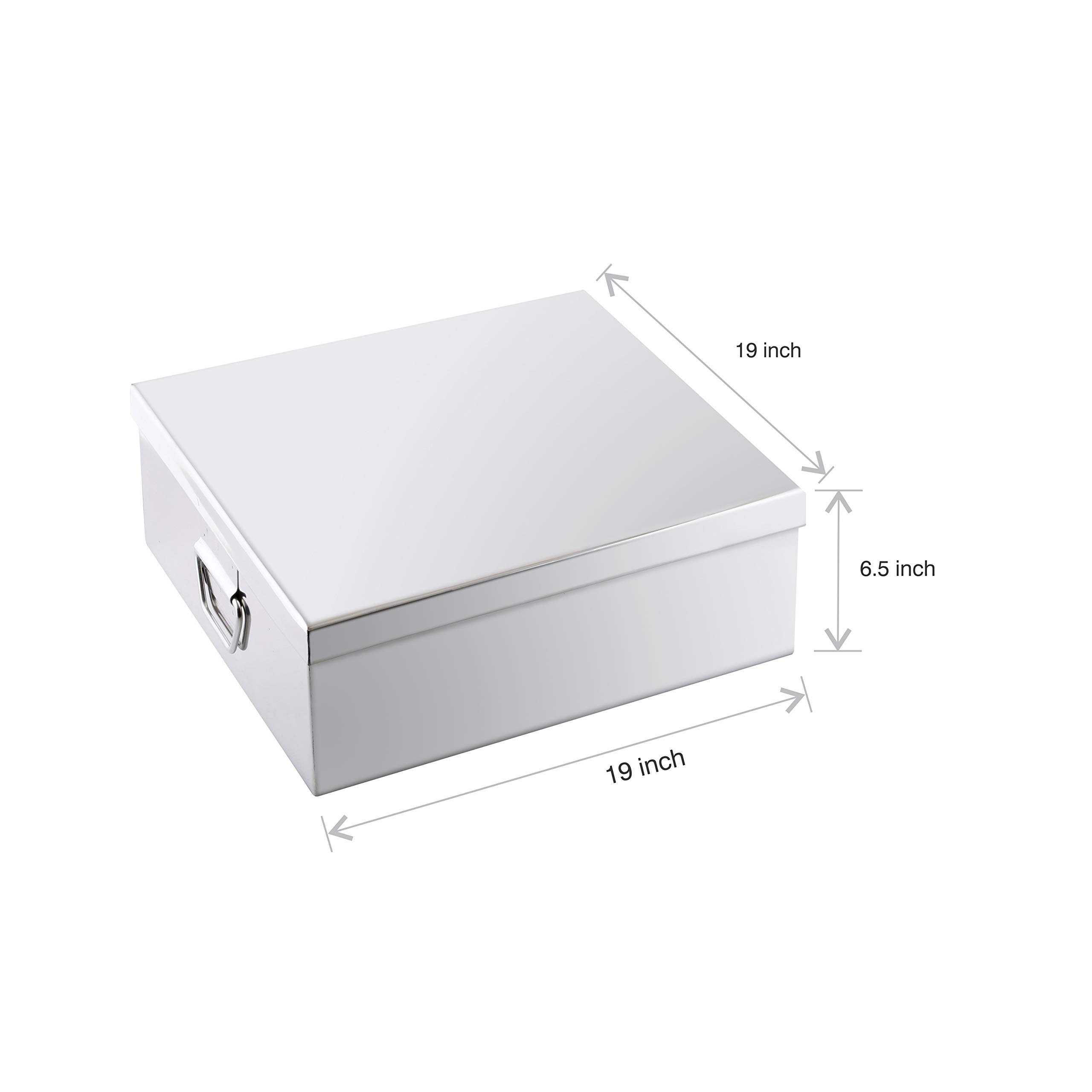 Premium Stainless Steel Masala Dabba - 9 Compartment Spice Box (96 oz, 19x19x6.5 Inches) for Indian Cooking | Airtight Containers for Fresh Spices | Perfect for Kitchens, Restaurants & Gifting