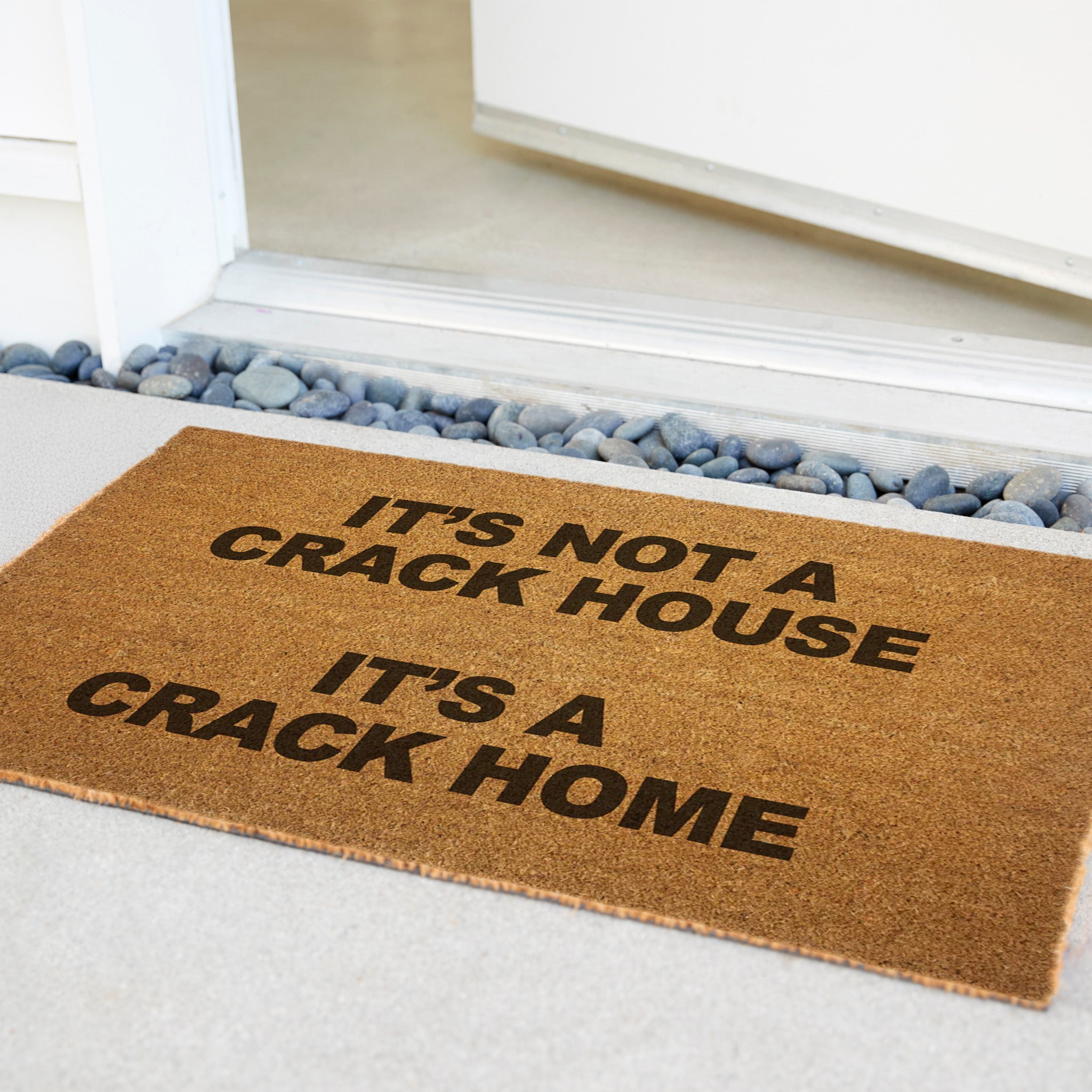 Non-Slip Welcome Doormat for Home Entrance - Durable Indoor/Outdoor Entryway Rug for Front Door, Porch, Patio - Perfect for Muddy Shoes, Pets, and High Traffic Areas