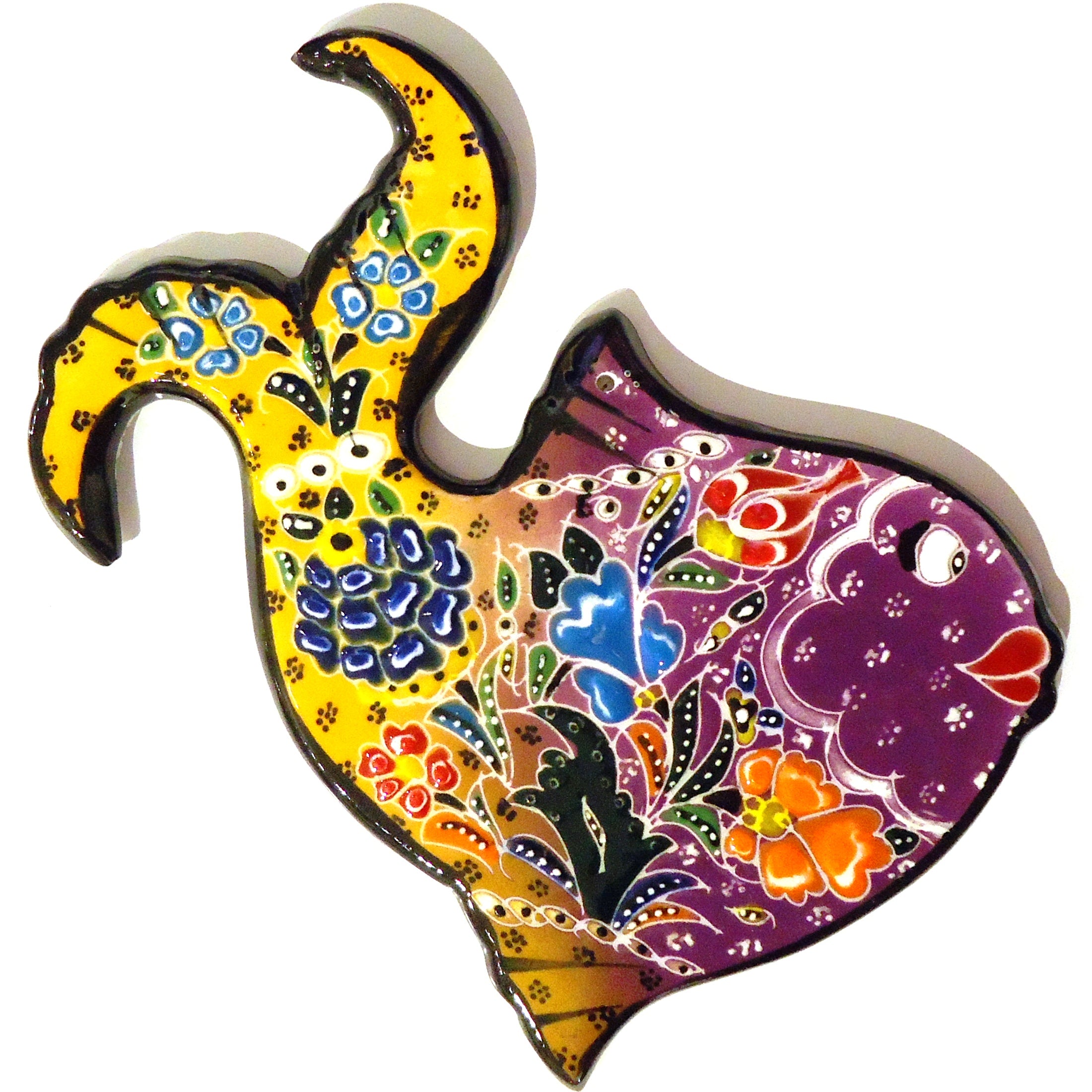 Ceramic Fish Trivet - Heat Resistant Kitchen Decor for Hot Pots & Pans - Perfect for Dining Table, Countertop Protection & Home Decor